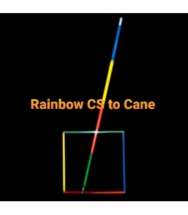 Rainbow Circle to Square to Cane